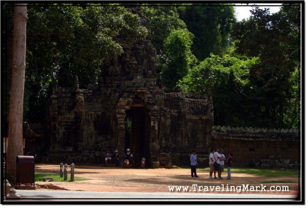Photo: Banteay Kdei Main Entrance with Touts Bothering Tourists