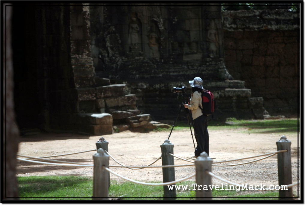Photo: Avid Photographer at East Gopura of Banteay Kdei Temple