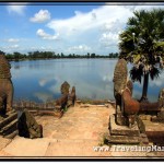 Photo: Sras Srang Boat Platform with Stone Lions and Naga Balustrades