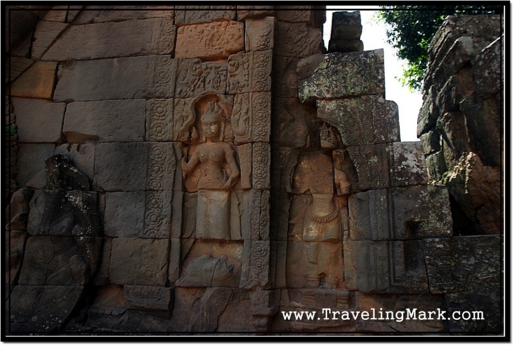 Photo: Apsara Carvings on the East Gopura, Ta Prohm, Angkor, Cambodia