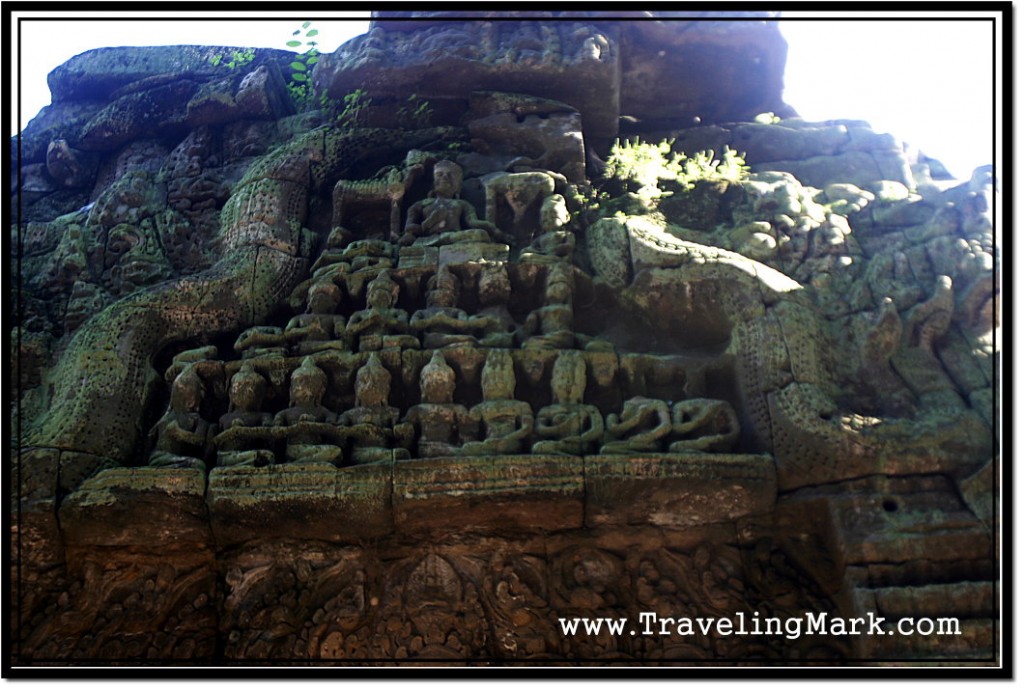 Photo: Bas Relief Decorated Gopura to the Ta Prohm Temple