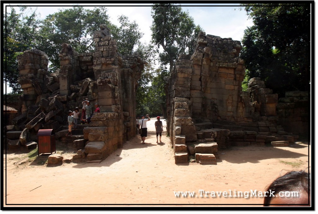 Photo: Partially Collapsed East Gopura of Ta Prohm