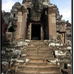 Photo: Steep Stairs Leading to a Ta Keo Tower