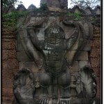 Photo: Garudas Along Outer Wall Were Crowned with Buddha Images But These Were Vandalized During Jayavarman VIII