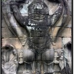 Photo: 5 Meter Tall Goruda Carvings Appear Along the Outer Wall of the Preah Khan Temple