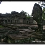 Photo: Head of a Naga Serpent at the Main Courtyard of the Preah Khan Temple