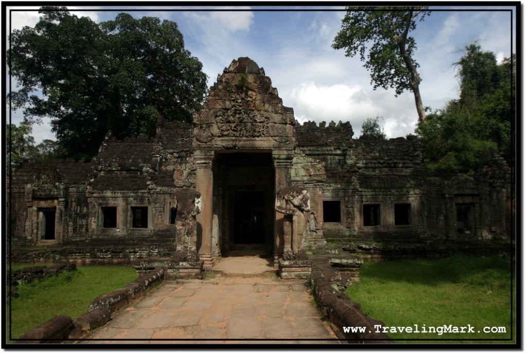 Photo: Southern Gopura of Preah Khan with Stone Giants Guarding the Way