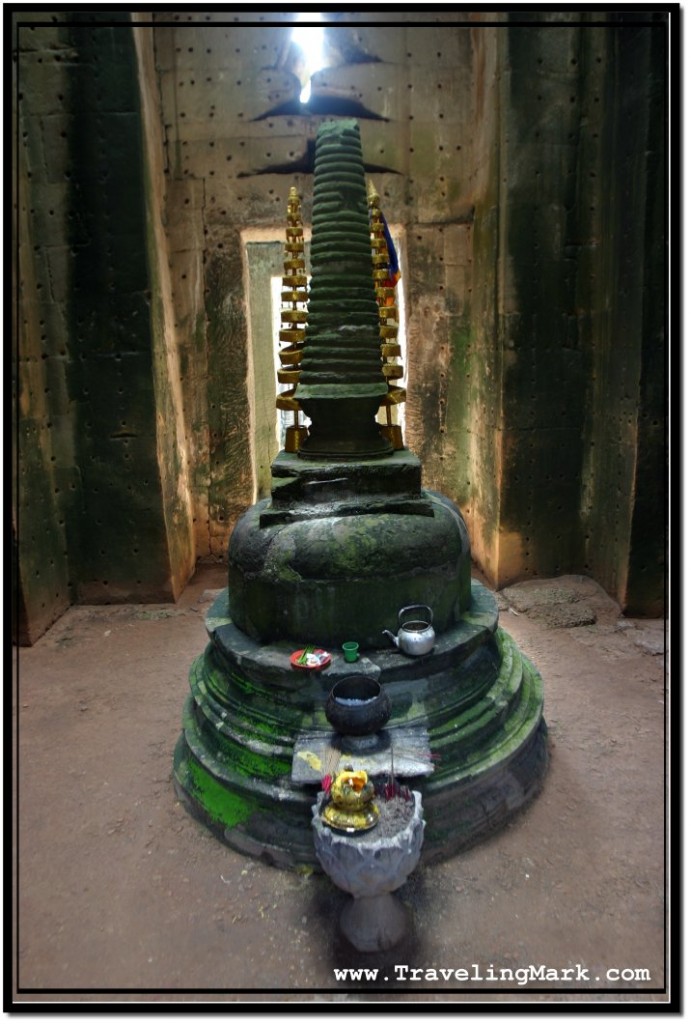 Photo: Buddhist Stupa Inside Central Sanctuary of the Preah Khan Temple, Angkor
