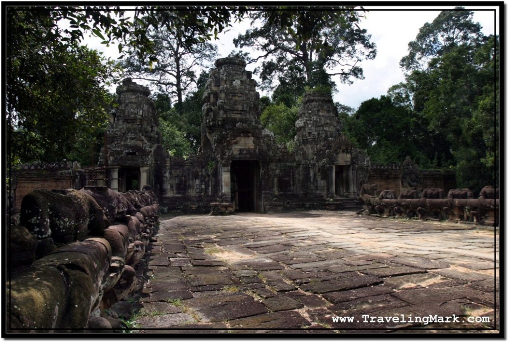 Photo: Entrance Gate to the Preah Khan Temple Where Fake Orphanage Kids Tried to Steal My Bike