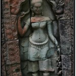 Photo: Apsara Bas Relief on the Wall of Ta Som Inner Enclosure Gopura