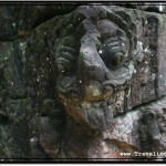 Photo: Carved Decoration on a Corner of Ta Som Temple, Angkor