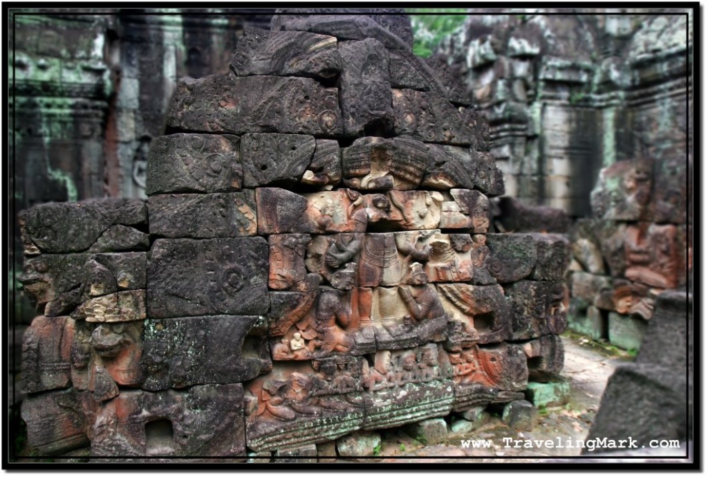 Photo: Restoration Efforts Trying to Rescue Ancient Carvings at Ta Som Temple, Angkor