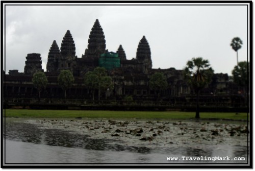 Photo: Heavy Rain at Angkor Wat Just Before the Night