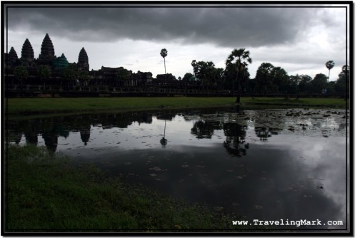 Photo: Rain Cloud Rolling Over Angkor Wat at Dawn
