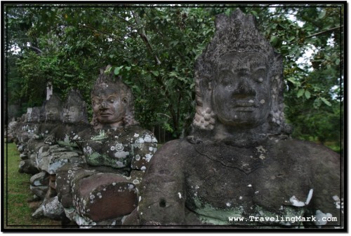Photo: Raw of Asuras Before the North Gate of Angkor Thom