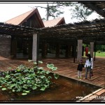 Photo: Admiring Water Flowers at the Banteay Srei Exhibition Hall and Museum