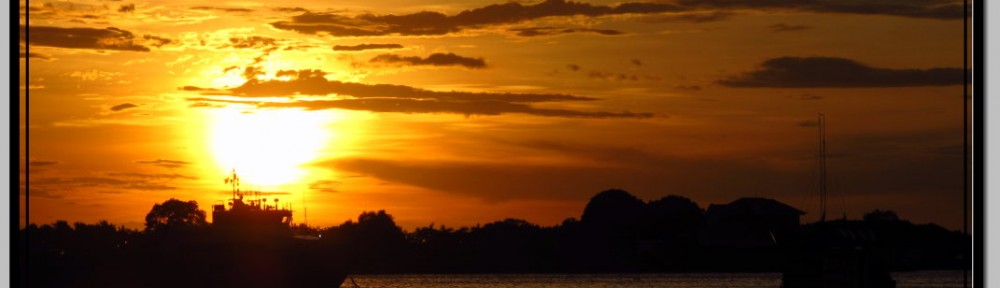 Photo: View of the Sunset from the Kota Kinabalu Fishing Harbor