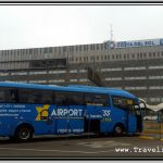 Airport Express Bus Parked Behind Costa del Sol Hotel