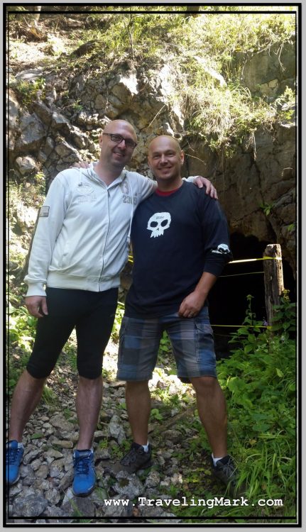 In Front of Lesser Known Shaft Named Devil's Hole (Certova Diera) in Slovakian Pyramid