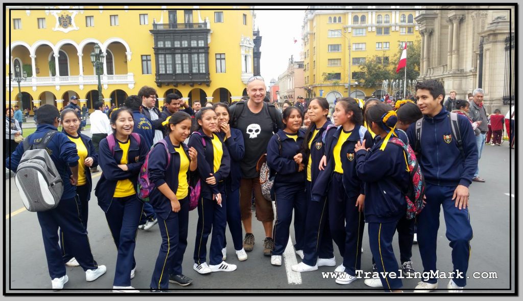 Group Pic with Lima School Kids, Isadora Snapped It