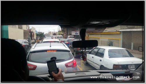 Backed Up Streets and Traffic Jams Are a Constant in Lima, Peru