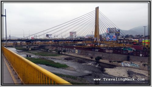 Bridge We Crossed in Hopes It Would Lead Us to Metropolitano Station, But Took Us Way Off Instead Bridge We Crossed in Hopes It Would Lead Us to Metropolitano Station, But Took Us Way Off Instead