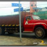 Large Truck Transporting Bricks Used Its Size to Force Way Through Intersections