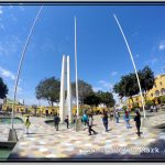 Parque de Armas in Ica Seen Through Fisheye Lens