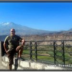 Photo: Posing for Pic with Chachani Volcano in Background