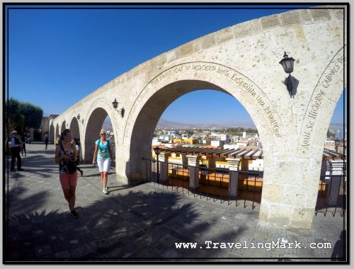 Photo: Arches of Yanahuara Mirador in Arequipa, Peru