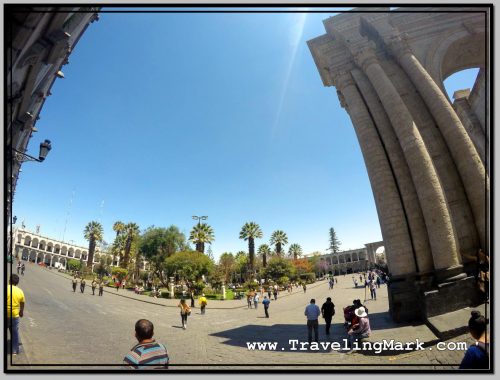 Photo: Plaza de Armas Is Surrounded by Buildings from Ashlar