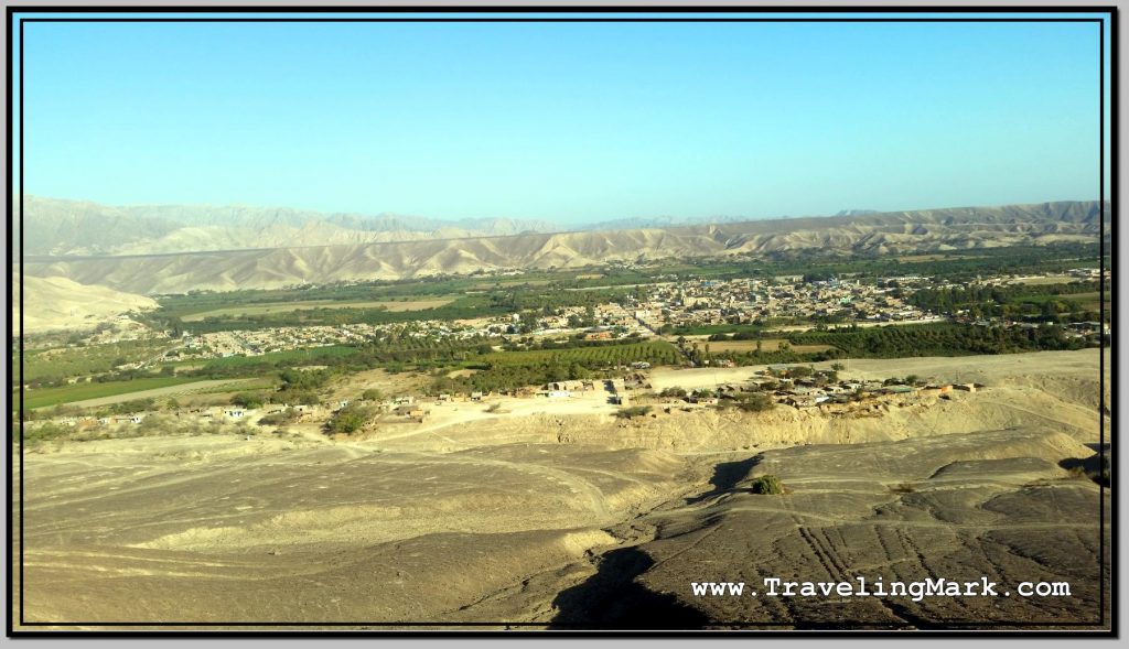 Photo: City of Palpa As Seen from Hill Overlooking Solar Clock Geoglyph