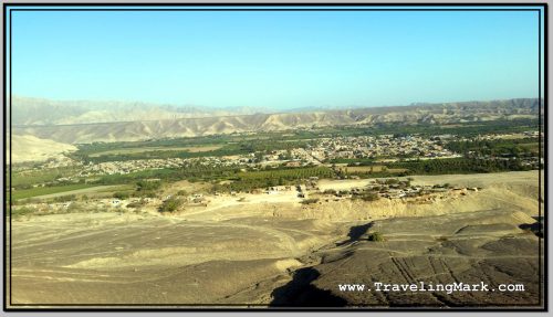 Photo: City of Palpa As Seen from Hill Overlooking Solar Clock Geoglyph