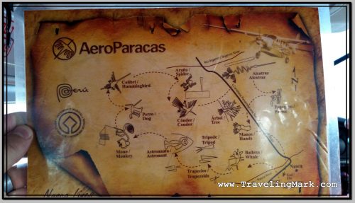 Photo: Map of Nazca Geoglyphs Visited During Flight with Aero Paracas