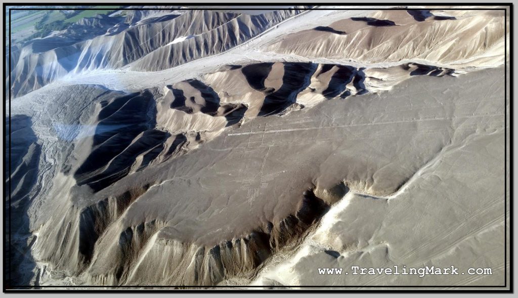 Photo: Nazca Lines Image of Hummingbird (Colibri) Is on Elevated Rock