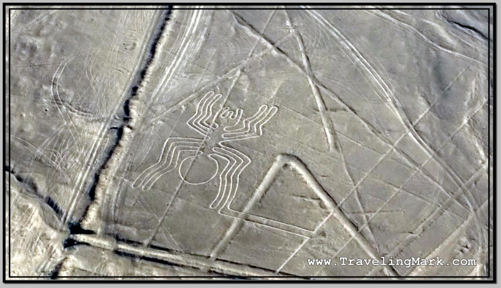 Photo: Nazca Lines Aerial Image of Spider (Arana)