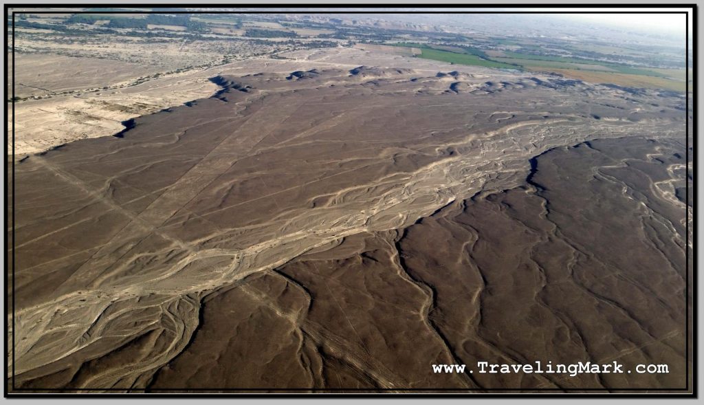 Photo: Nazca Geoglyph of Trapezoid (Trapecios)