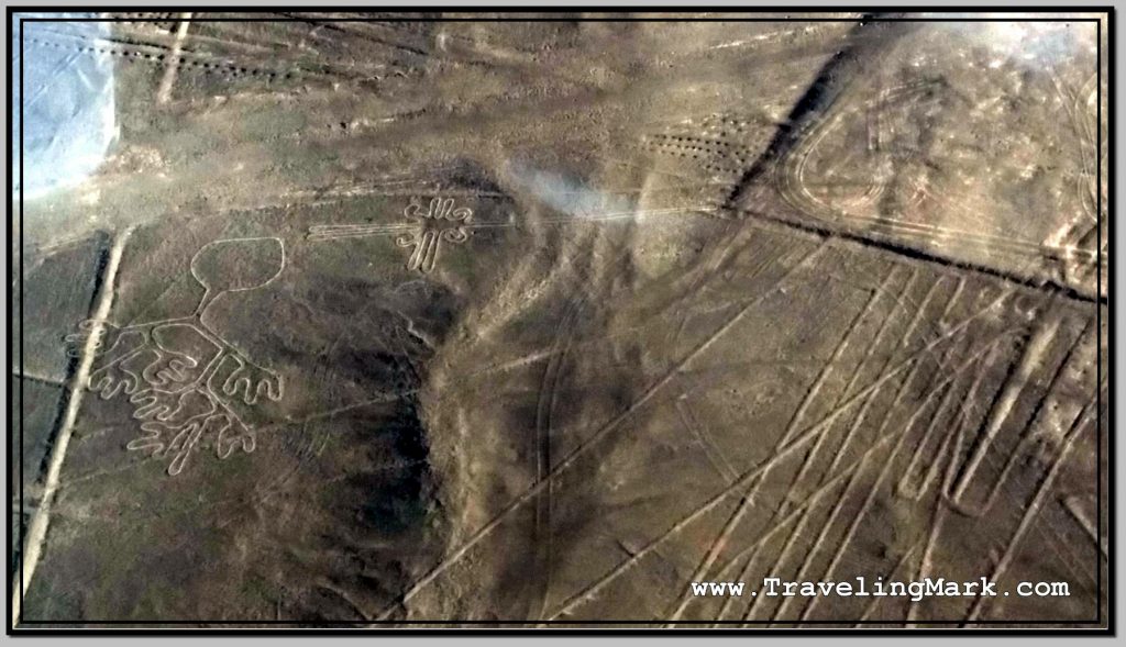 Photo: Nazca Lines of Two Smaller, Unspecified Geoglyphs