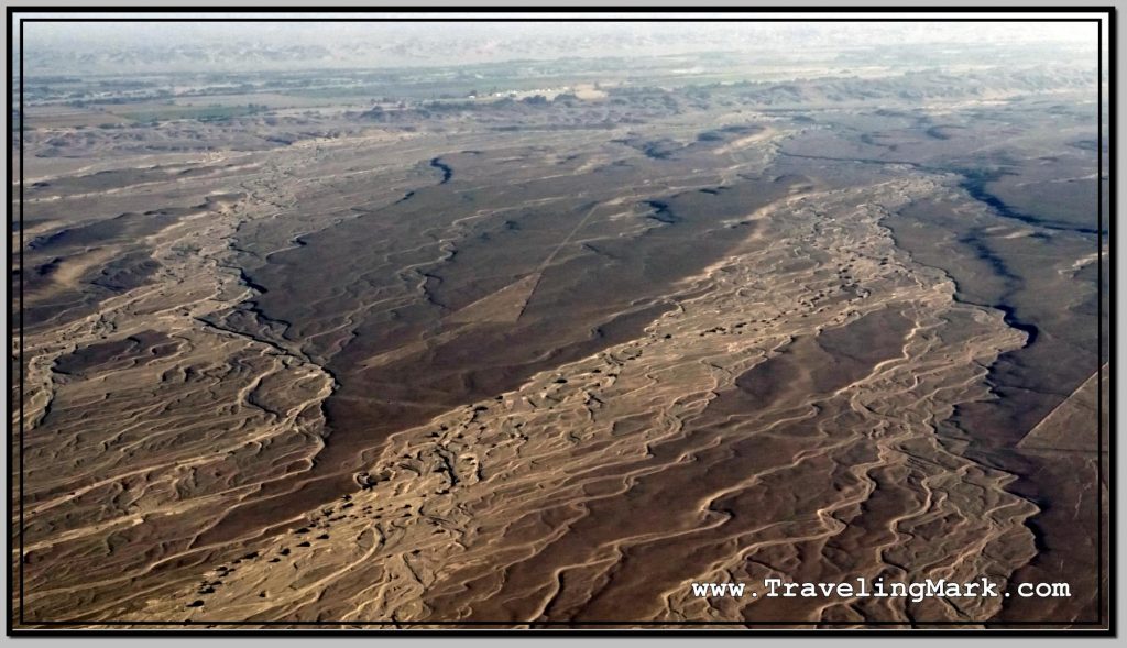 Photo: Nazca Landscape with Image of Triangle