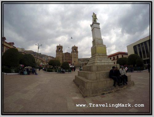 Photo: Plaza de Armas in Puno with Cathedral in the Background