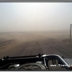 Photo: Sandstorm on Road to Cahuachi