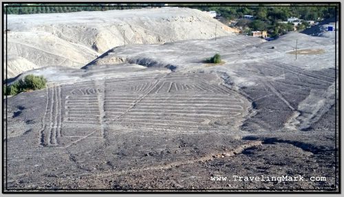 Photo: Aerial View of Solar Clock Geoglyph in Palpa Photo: Aerial View of Solar Clock Geoglyph in Palpa