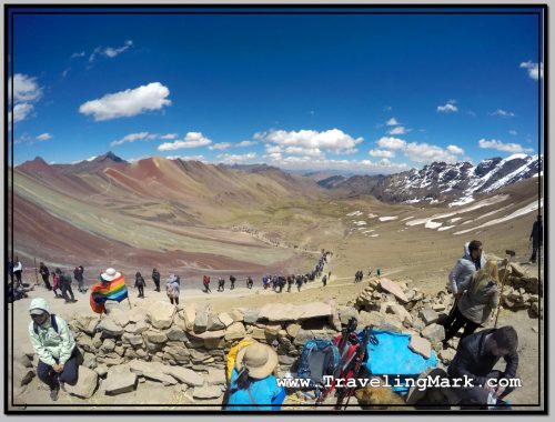 Photo: Long and Strenuous Hike Up the Rainbow Mountain