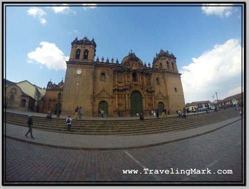 Photo: The Cathedral of Cusco Overlooks Plaza de Armas from Steps