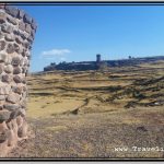 Photo: View of Lizard Chullpa from Location of More Remote Chullpa