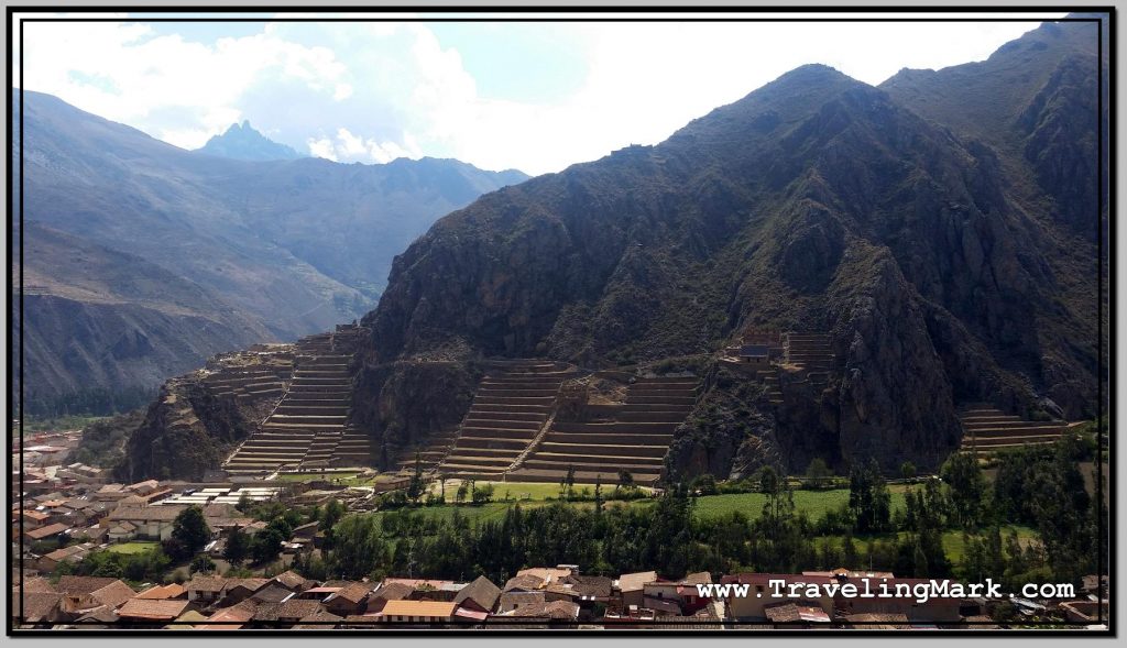 Photo: Main Ollantaytambo Ruins Are Better Visible from Pinkuylluna Mountain