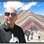 Photo: Standing on the Outcrop Adjacent to the Rainbow Mountain