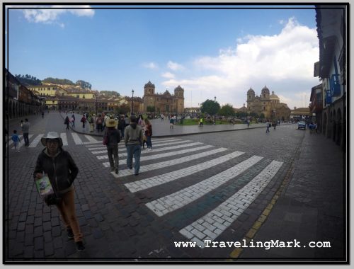 Photo: One of Better Looking Baits for Massage Parlors Approached Me While Taking Photo of Plaza de Armas in Cusco