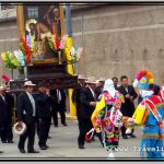 Photo: The Lord of Huanca Procession Carrying the Image of Christ