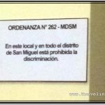 Photo: These Signs Reminding of No Discrimination Can Be Seen All Over San Miguel Department of Lima